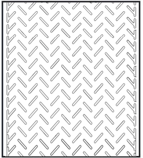 Rubber Conveyor Belt Open V Chevron Shape Herring-Bone Pattern