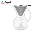Elegant Pour Over Coffee Maker 1000ml With Durable Stainless Steel Filter
