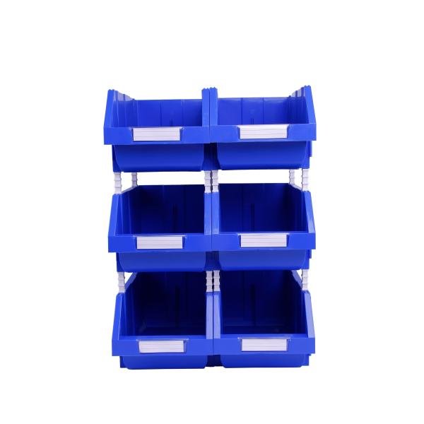 Stackable Plastic Bins for Easy Classification and Storage Internal Size 186x334x94mm