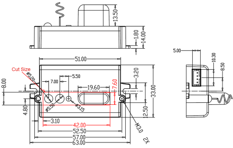 Indoor 2.4G Wireless Microwave Motion Sensor For LED Ceiling Light