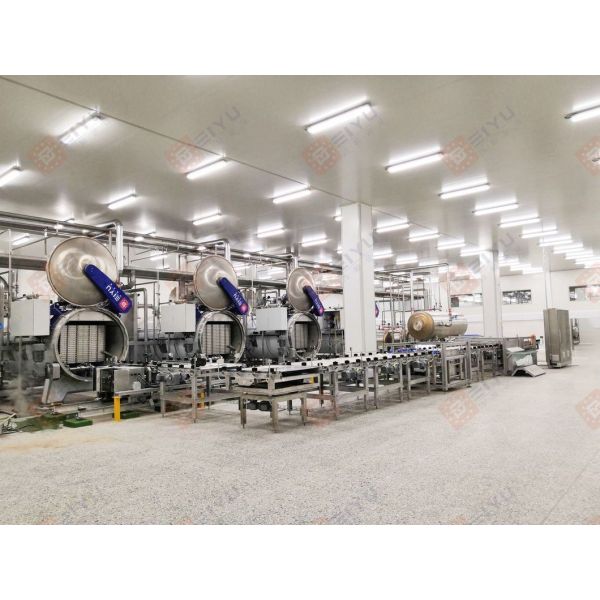 Large Scale Heat Sterilization Retort Autoclave Machine Suitable for Canned Food Vegetable Meat Olive Artichoke Pet Food