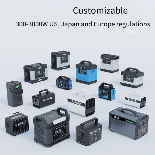 300-3000W Portable Power Station Lithium Iron Phosphate Battery With High Power 220V Charging