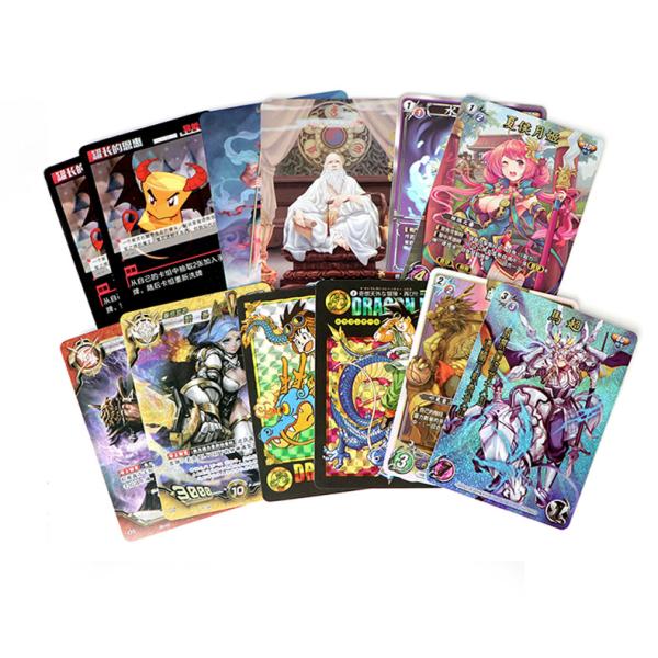 Custom Glow Festival Cartoon Yugioh Playing Game Card Printing 3D Lenticular