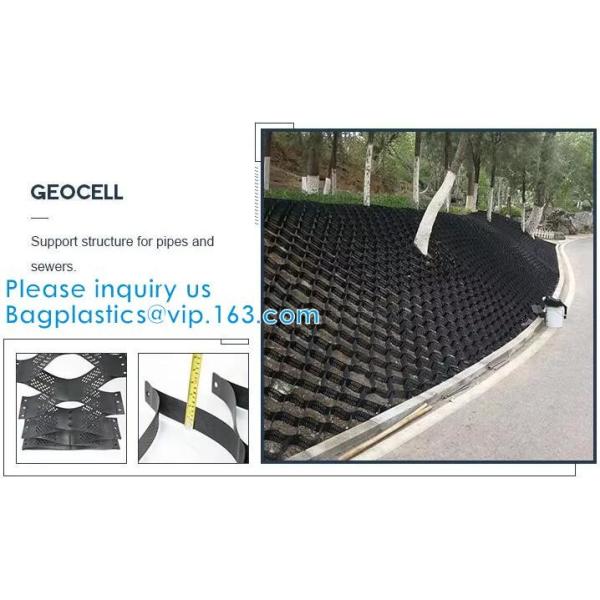 Plastic Hdpe Cellular Textured Gravel Stabilizer Typar Geocell Recycled Plastic Pavers Textured Perforated Driveway