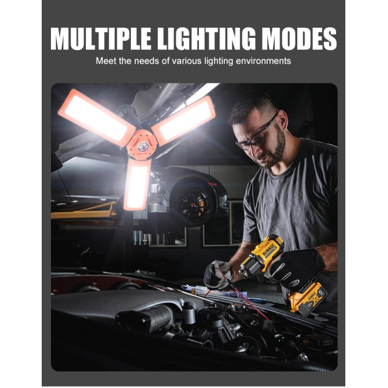Cross-border New Outdoor Multi-function Light Lamp Adjustable Strong Light Camping Lamp Long-lasting Ground Work Lamp