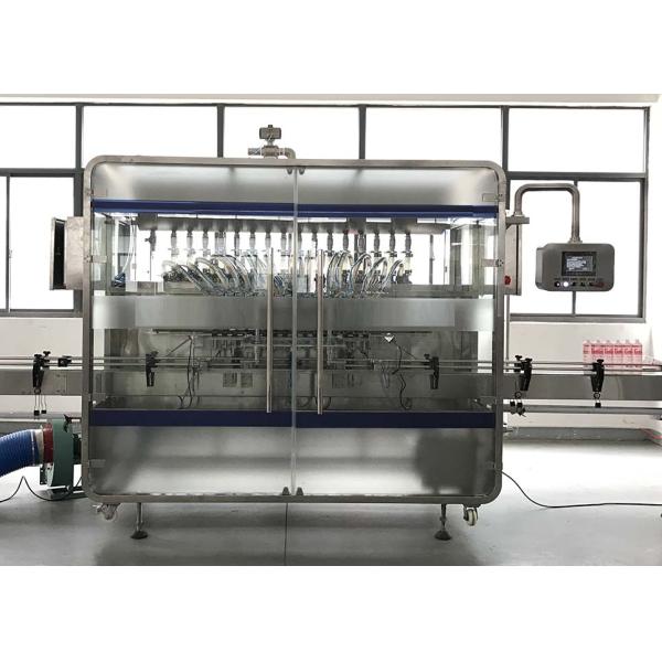 Linear 1-5L Cleaner Filling And Packaging Machine With Diving Filling Nozzle