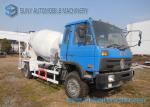 Dongfeng 153 Blue Cab 6 Wheeler 6 M3 Concrete Mixer Truck Cummins Engine