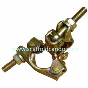 Right angled coupler, pressed double coupler clamp, BS1139 EN39 EN10219 with