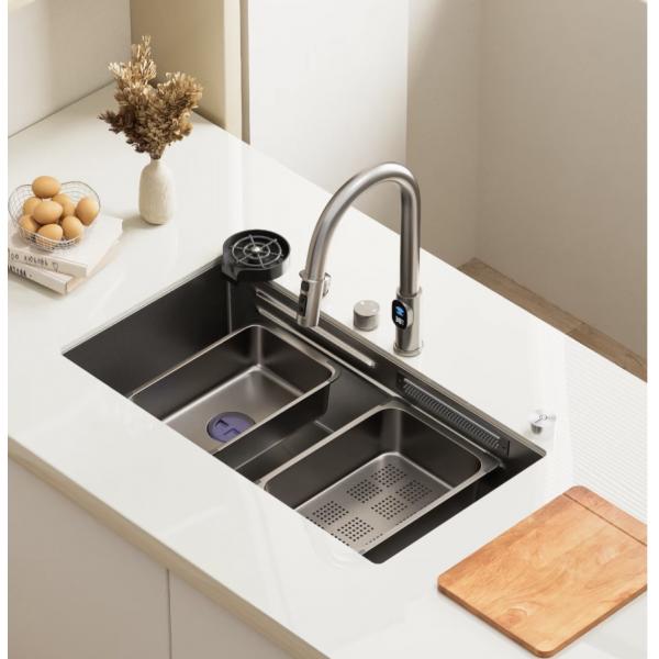 Undermount & Top Mount Compatible Premium Handcrafted Single Kitchen Sink - Polished Chrome Finish & Deep Basin Capacity | Custom Basin Depth