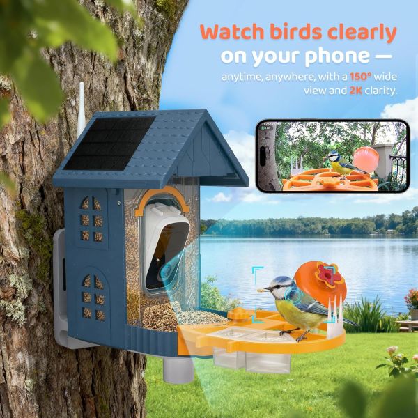 Iron Smart Bird Feeder side view