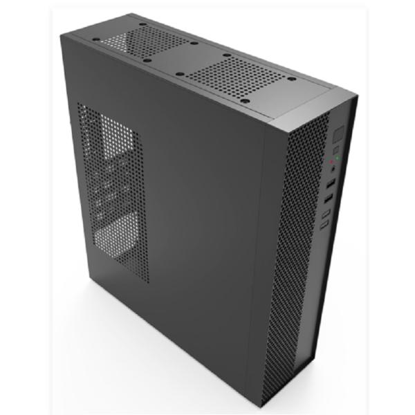 Mini-ITX/M-ATX Low-Profile Computer Case with 4 PCIe Slots 3x SSD + 1x HDD and USB 3.0 HD Audio I/O