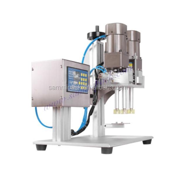 Semi-Automatic Electric Desktop Beverage Cap Capping Machine New Food Auto Screw Capper Device Bottle Cap Lid Sealing Motor