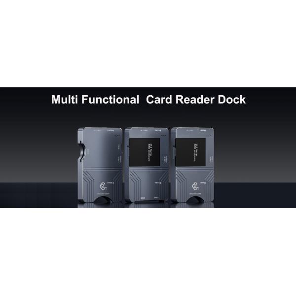 CFexpress Card Reader Manufacturer China TYPE B And XQD Card Reader With USB3.2 Gen2 USB C M.2 NVMe SSD Enclosure