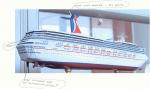 Distinctive Destiny Carnival Cruise Ship Models Resin Figurine For Decoration