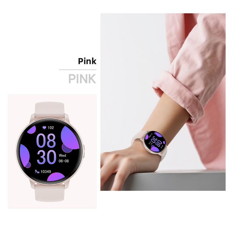 The smartwatch T6 is thin, light, fashionable, Bluetooth call, multi-functional sports watch, and a health monitoring voice assistant