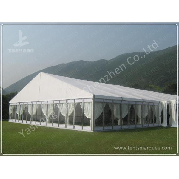 High Wind Load Outdoor Event Tent Structure White PVC Fabirc Cover
