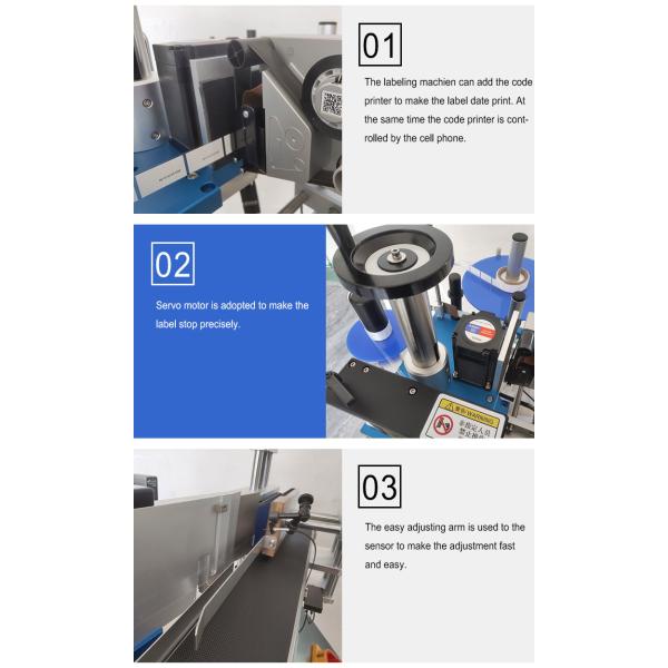 Small Round Bottle Labeling Machine With Transparent Label Sensor For Filling Packing Machine Suppliment