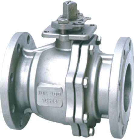 2PC Stainless Flanged Ball Valve API 608 Floating Type With Mounting
