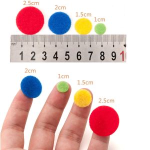 Buy cheap 15mm 1000 Pairs Black Round Coins Dots Self Adhesive Hook Loop Stick On Tape product