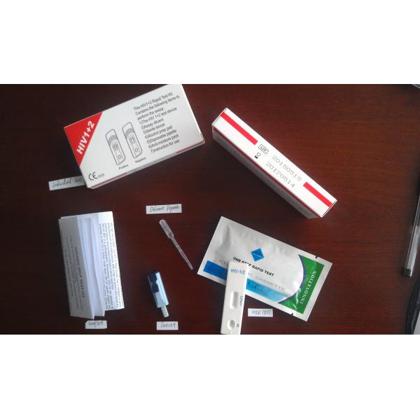Home Self Accuracy High Specificity Safe Hiv Test Device One Step Rapid Diagnostic