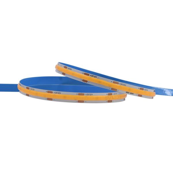 10W/M FCOB 8mm 480LEDs/M COB Reel To Reel LED Strip Light High Density FOB Linear Ribbon Lighting