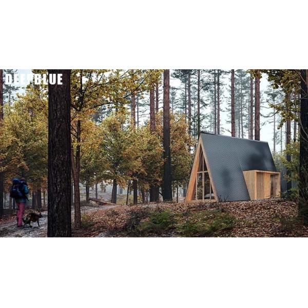 Space A Frame Prefab Hotel Unit Light Steel Tiny Building Portable Kit Homes