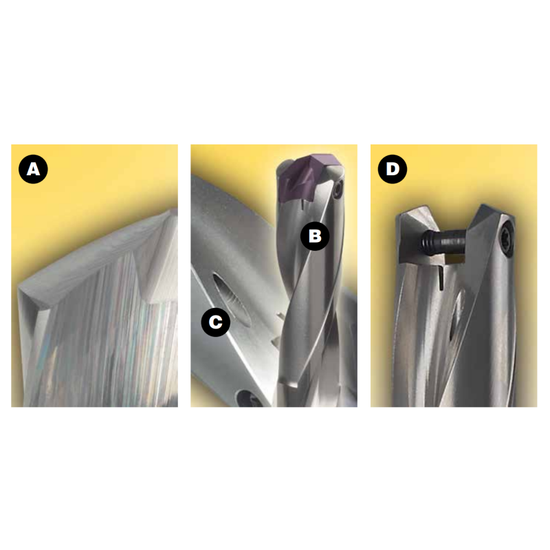 Highly Accurate Carbide Modular Drilling Tools With Cutting Insert Custom Size