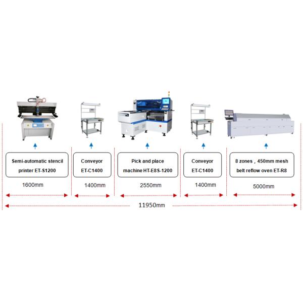 LED bulb/DOB bulb making mounter machine 45000CPH SMT pick and place machine