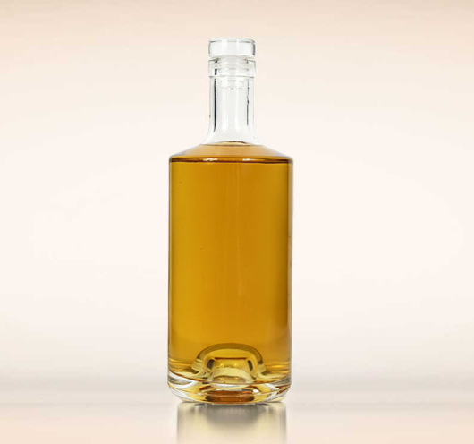 750ml Jersey Whiskey Glass Bottle -Customization, Super Flint Glass Bottle, American Rum