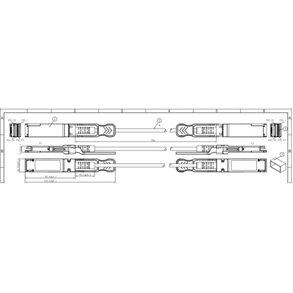 AOC 5M OM3 850nm MPO SFP Active Optical Cable QSFP28 To QSFP28