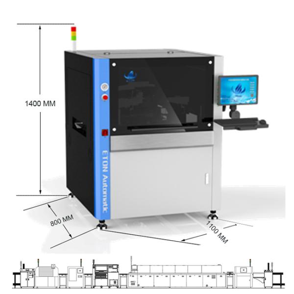 PC Control PCB Solder Paste Printer Two Independent Motorized Print Heads