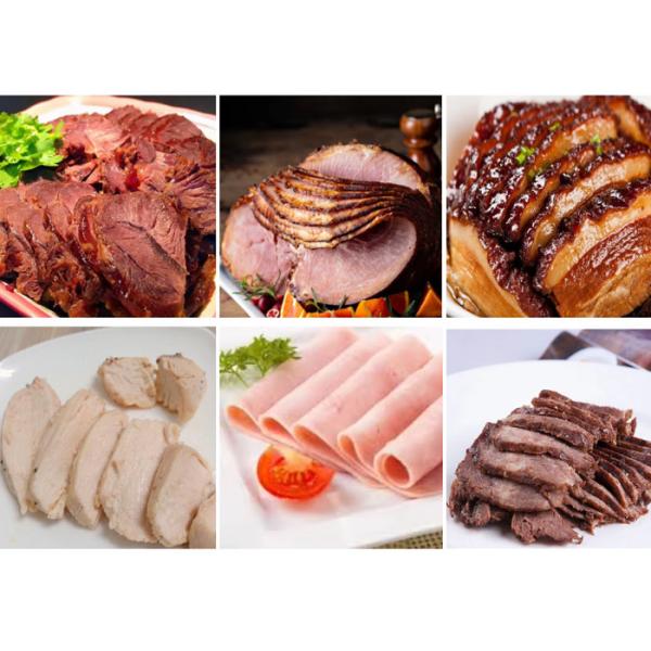 Industry Automatic Bacon Sausage Burger Slicing Cooked Meat Slicer Delicatessen Slice Machine