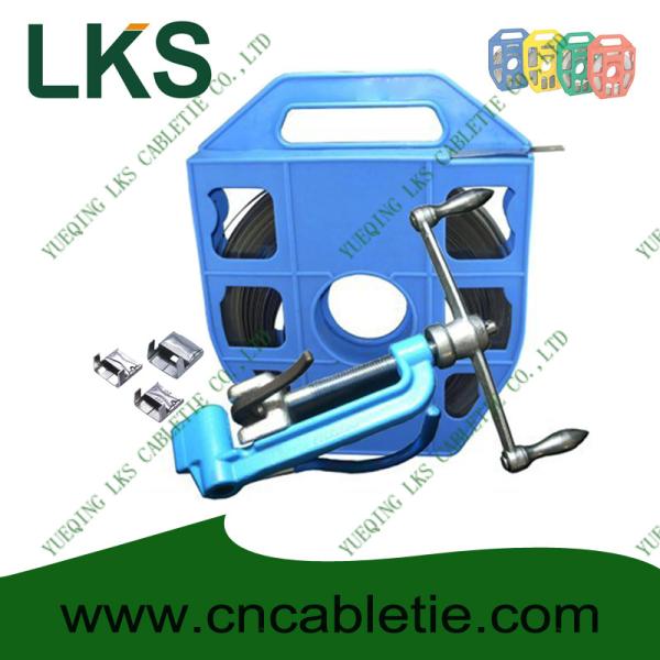 Safe Handling Stainless Steel Banding Strap Deburred Edge For Hose Assemblies