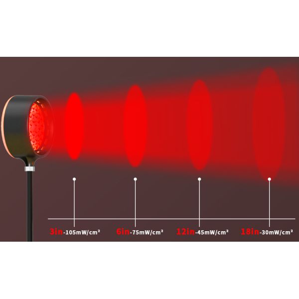 LED Infrared Light Therapy Lamp with Adjustable Stand and Remote Control for 660nm and 850nm Wavelength