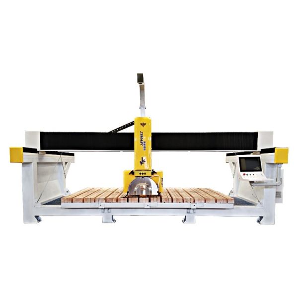 ZEUS Customizable 5 Axis Bridge Stone Machine Easy Operation High Safety Level Granite Tiles 150mm Thickness 3200mm Length