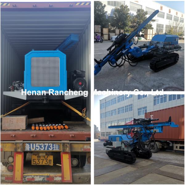 56kw Down The Hole DTH Drilling Rig Machine 62m Bore Depth 115 - 150mm Bore Diameter