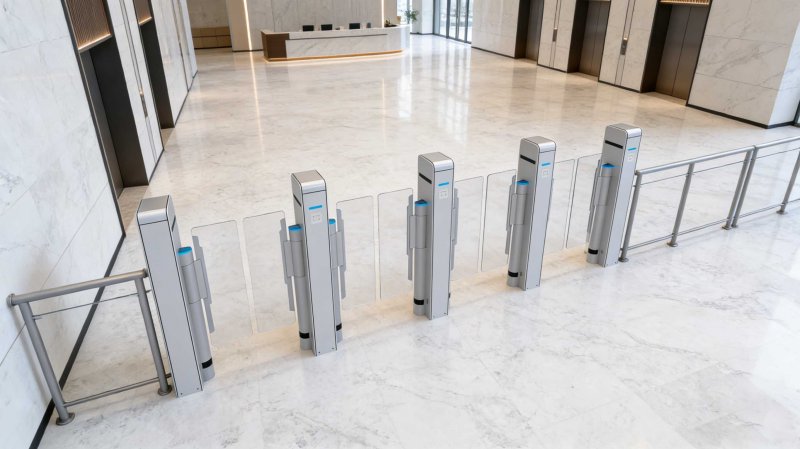 Nova LA3219S Speed Turnstile Gate installation case example 2