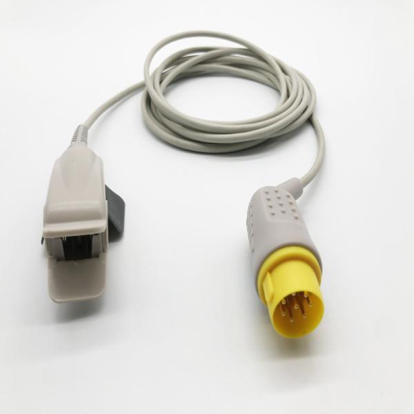 MEK Reusable Adult finger clip SpO2 Sensor TPU Jacket 8pin connector