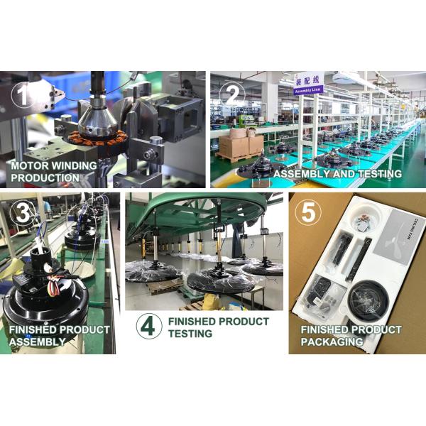 LED Ceiling Fan Lights factory- Low Floor Ceiling Fan 5 Blades Solid Wood Integrated High Wind Ceiling Fan Light 1