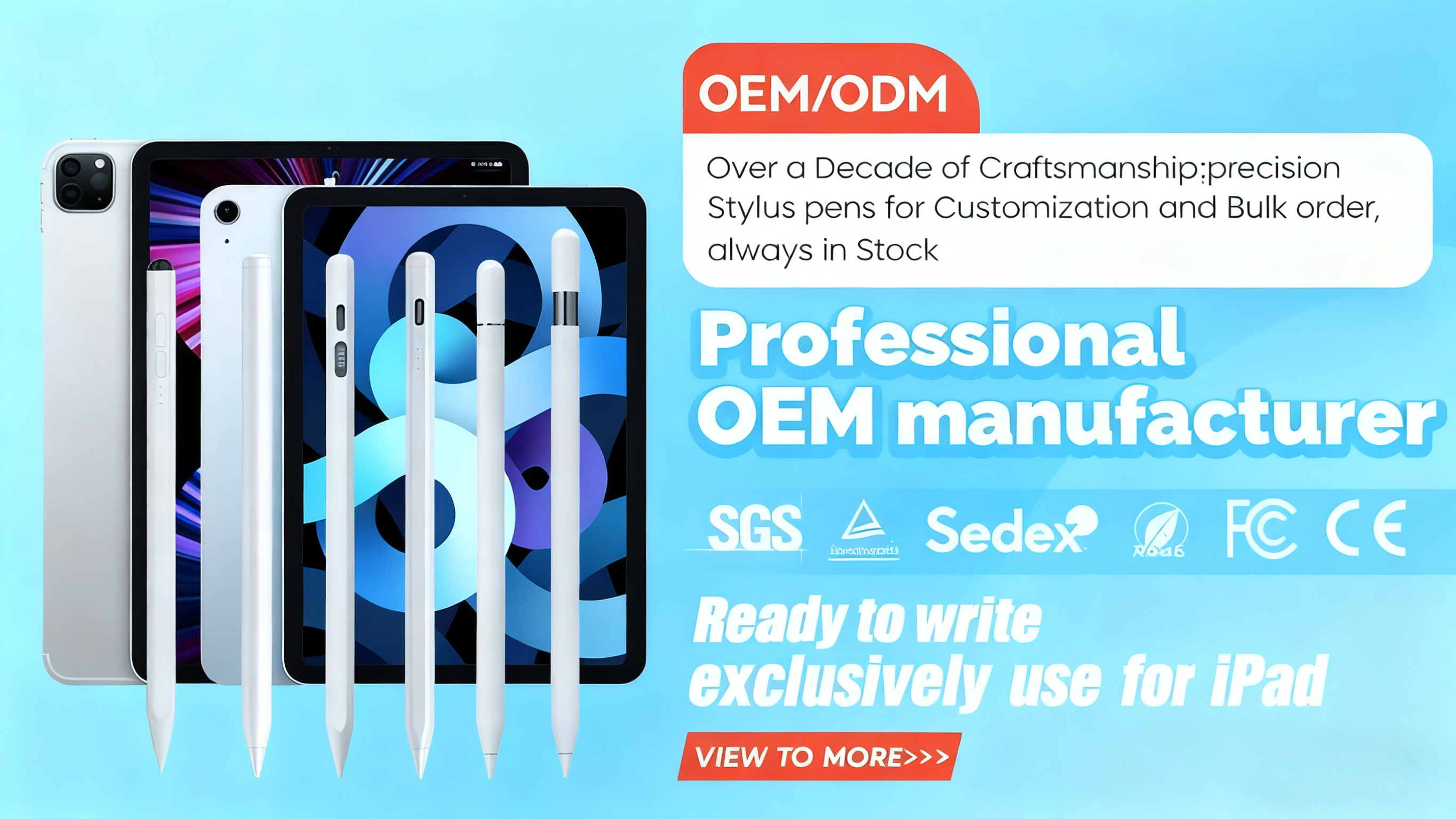 Custom features support Bluetooth connection 30min full charging Capacitive stylus Pencil for iPad 2018 and later
