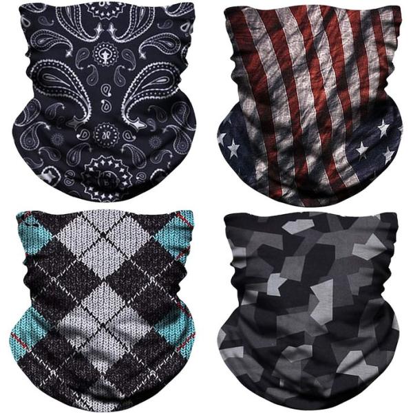 Multifunctional Seamless Lime Filter Anime Neck Gaiter