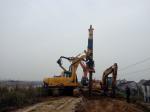 KR50A Micro Hydraulic Piling Rig , 20 m Pile Depth Rotary Bored Hole Drilling