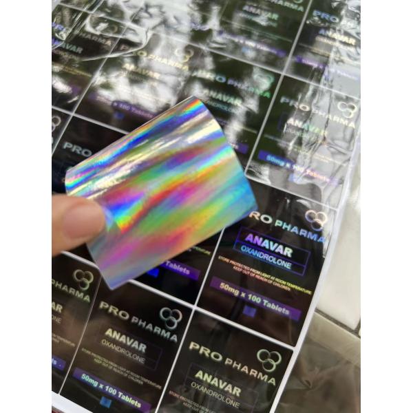 High-quality adhesive label for laboratory vials