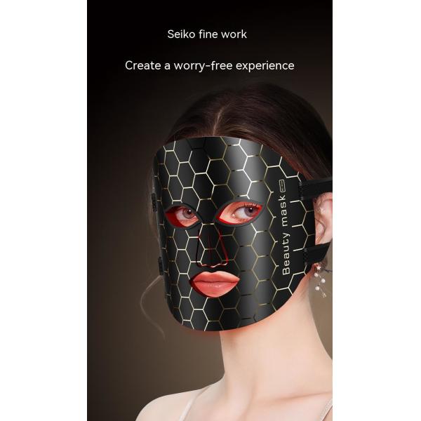 7 Colors led light therapy soft silicone skin whitening led facial mask