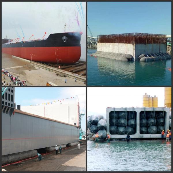Maritime Rubber Airbag for Safe and Efficient Ship Launching