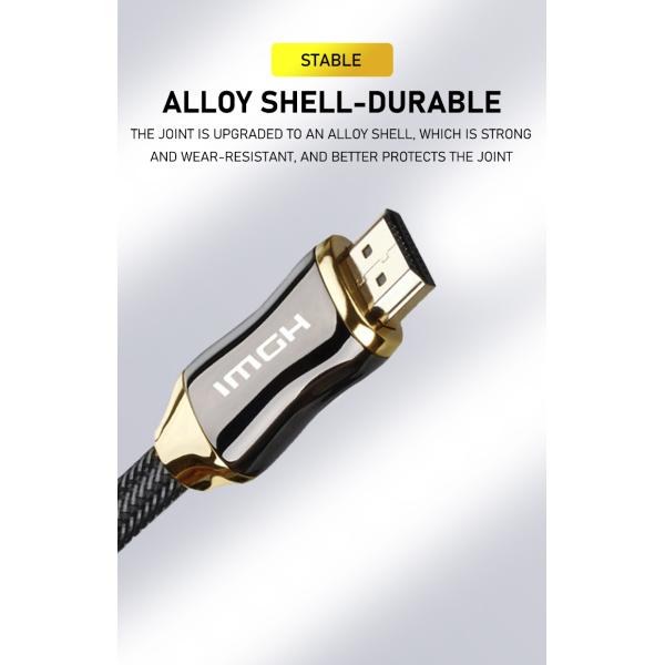 Factory price bare copper network cord support 4K x 2K gold plated hdmi to hdmi cable