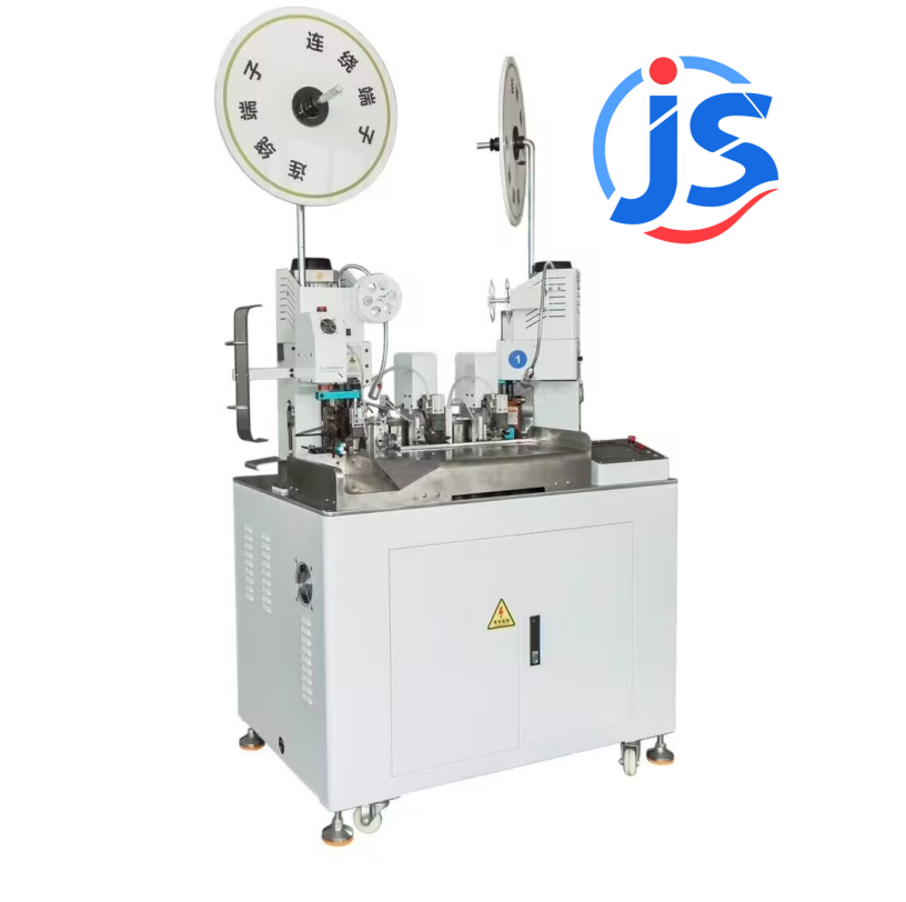 HR-602M Fully Automatic Double-End Terminal Crimping Machine-Cut Strip & Crimp Both Ends