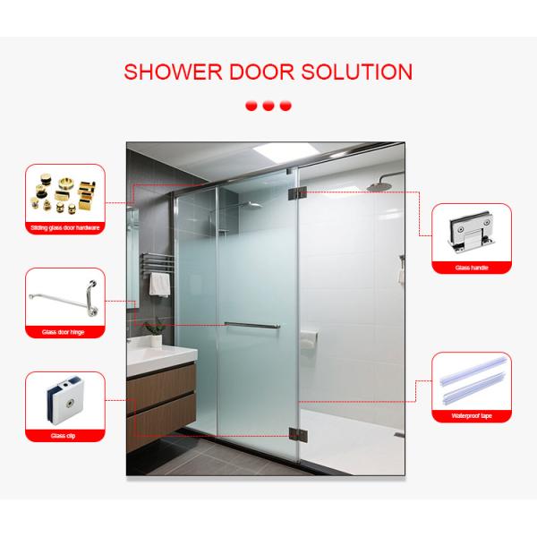 Round Shaped Long Main Door Handle Rose Mirror Pull Handle Shower Door Handles