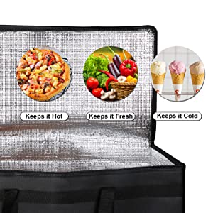 Insulated Food Delivery Bag Cooler Bags, Catering Therma For Doordash Catering Cooler Bags Keep Food Warm