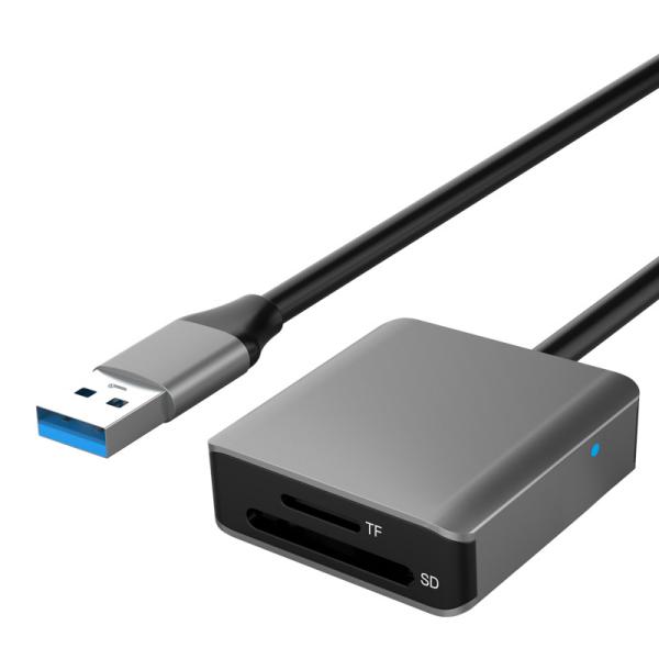 USB3.2 Type A Gen 1 2 In 1 Multi Card Reader With 20cm USB A Extension Cable Wholesale